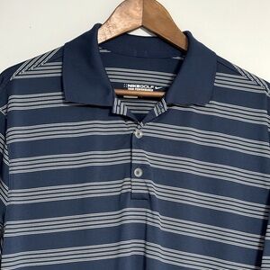 Men’s Nike Golf Tour Performance Blue&White Polo Sz:L